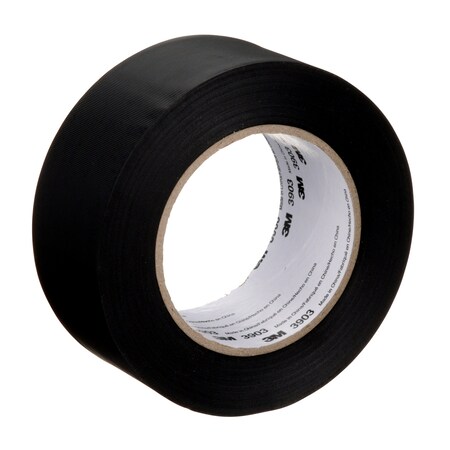 3M Vinyl Duct Tape 3903, Black, 2 In X 50 Yd, 6.5 Mil 7100145924